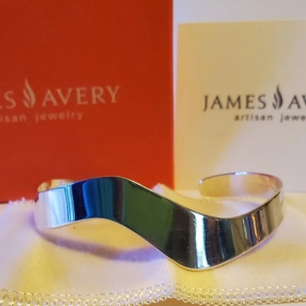 James Avery Retired Wavy Cuff - Picture 1 of 3